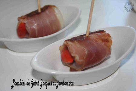 Bonbons de saint jacques au jambon cru Bonbons de saint jacques au jambon cru