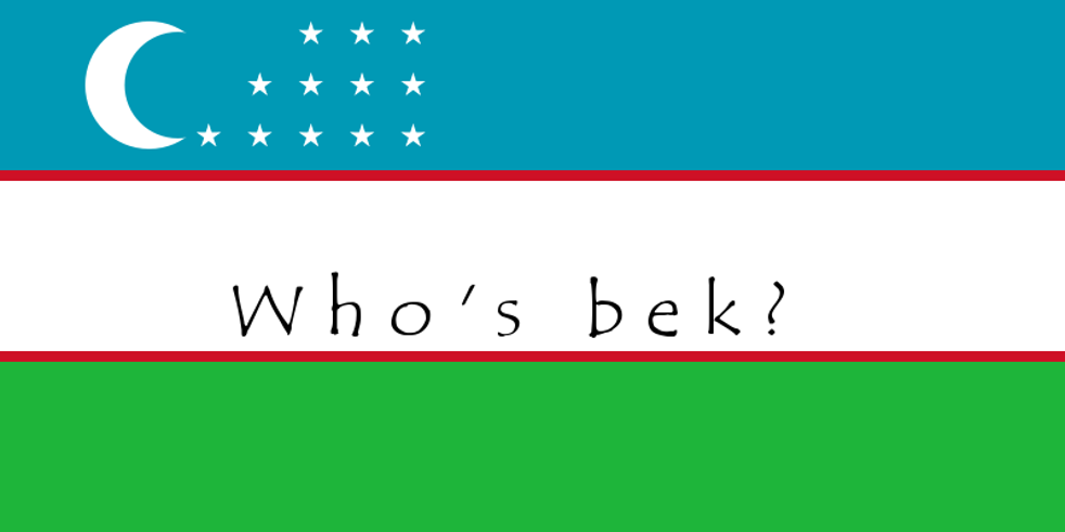 Who's bek ? - deux Français en Ouzbékistan
