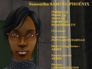 Samantha SAMUEL-PHOENIX