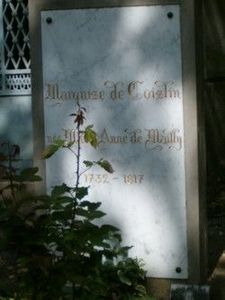 Tombe de Mme de Coislin