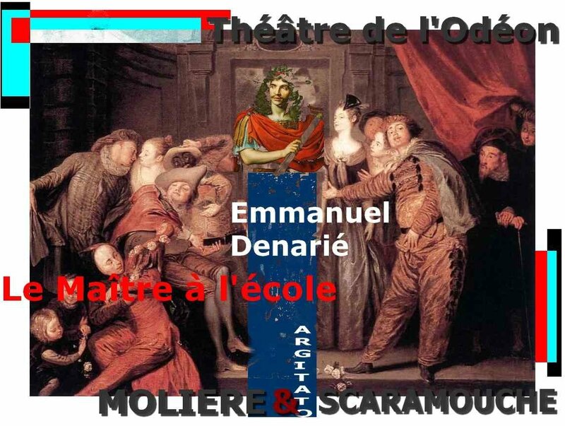 Emmanuel Denarié Le Maître à l'école Artgitato Molière Scaramouche Commedia dell'arte Watteau 2