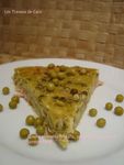 quiche sans pâte brocolis, petits pois, ananas et jambon fumé4