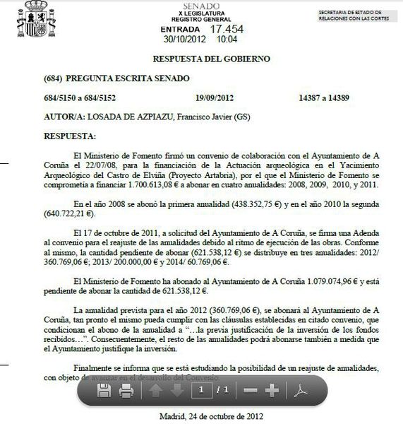 RESPOSTA GOBERNO A LOSADA 121030