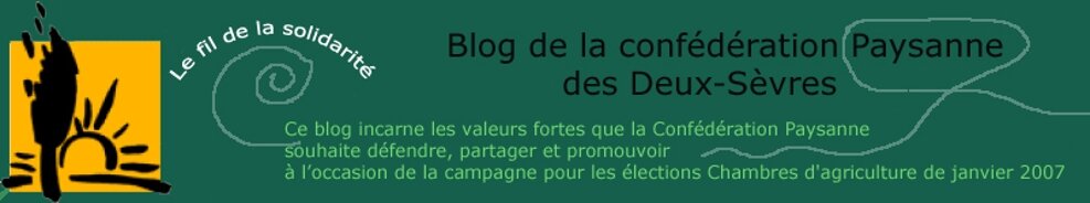 Le blog de la Confédération Paysanne des Deux-Sèvres
