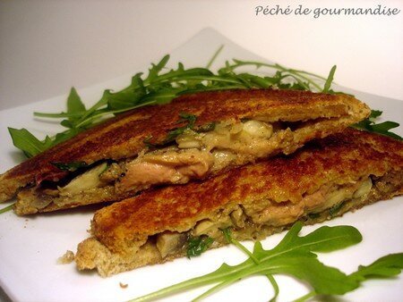 recette du croque-monsieur de foie gras pour deux personnes