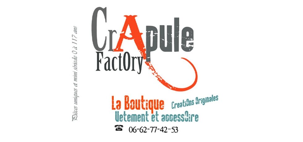 CrApule FActOry "La Boutique" en ligne