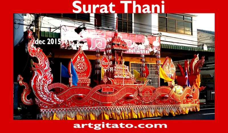 Surat Thani Thailande Artgitato Char déc 2015 14