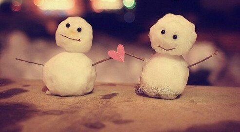 bonhomme de neige dans lamour, coeur, amour 147995