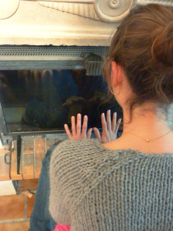 Pull esprit bouillote chauffante