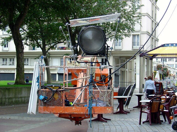Sophie Marceau et Robert Hossein en tournage au Havre... 7261090