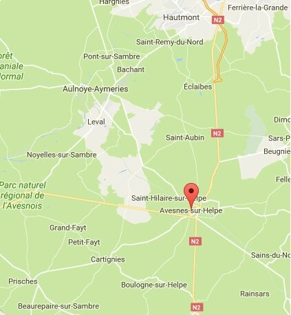 carte 59440 Avesnes-sur-Helpe