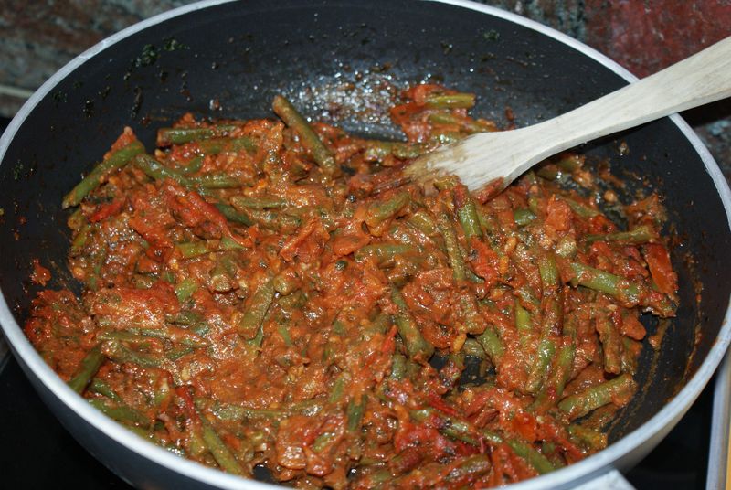 recettes Haricots vert à la sauce tomate