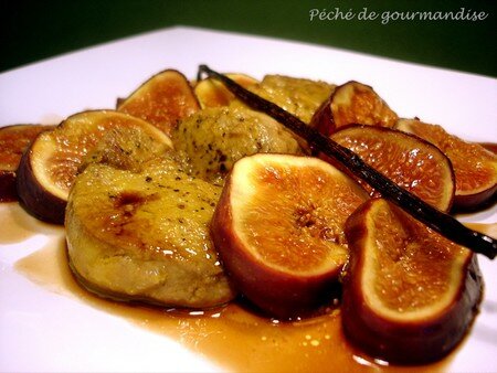 Escalopes de foie gras aux figues Escalopes de foie gras aux figues