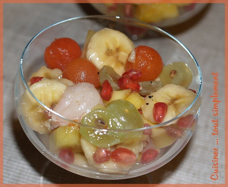 Coupes de fruits au sirop Coupes de fruits au sirop