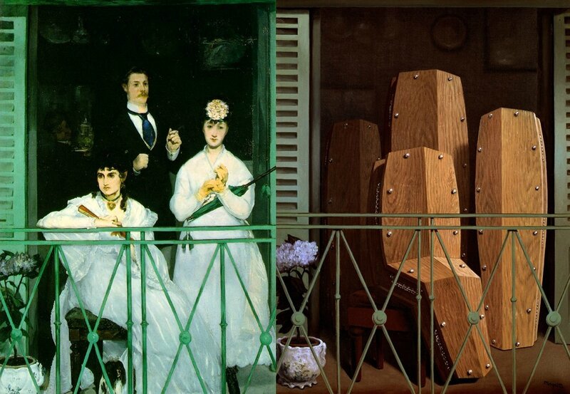 Le balcon de Manet-Magritte