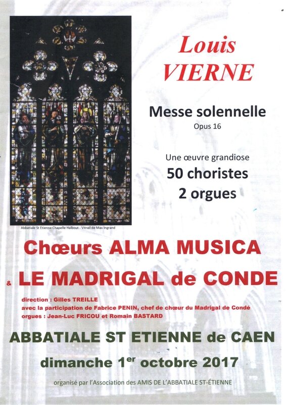 CAEN, abbatiale St Etienne: COMMEMORATION du 930ème anniversaire de la mort de Guillaume le CONQUERANT
