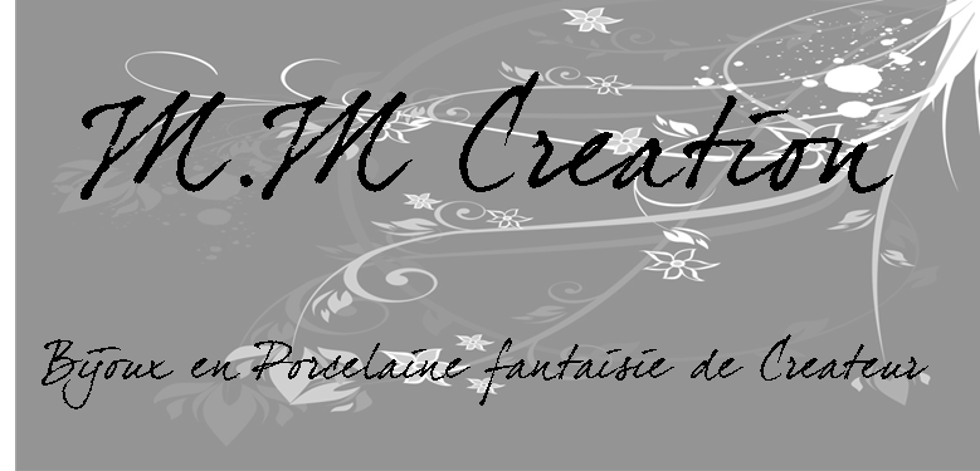 MM CREATION Bijoux en Porcelaine Fantaisie de Créateur