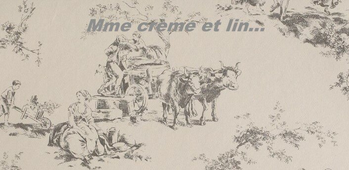 Mme crème et lin...