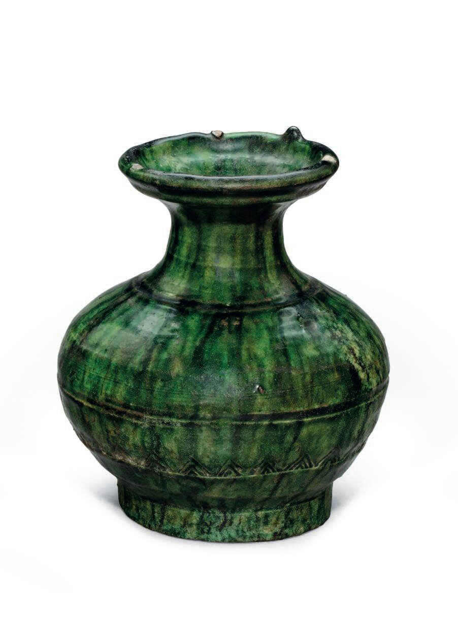 中国漢時代灰釉壺 A ceramic jar HAN dynasty 工芸品