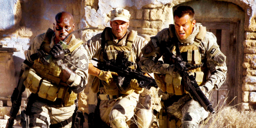 Josh Duhamel, à droite, et Tyrese Gibson, à gauche, dans Transformers 2