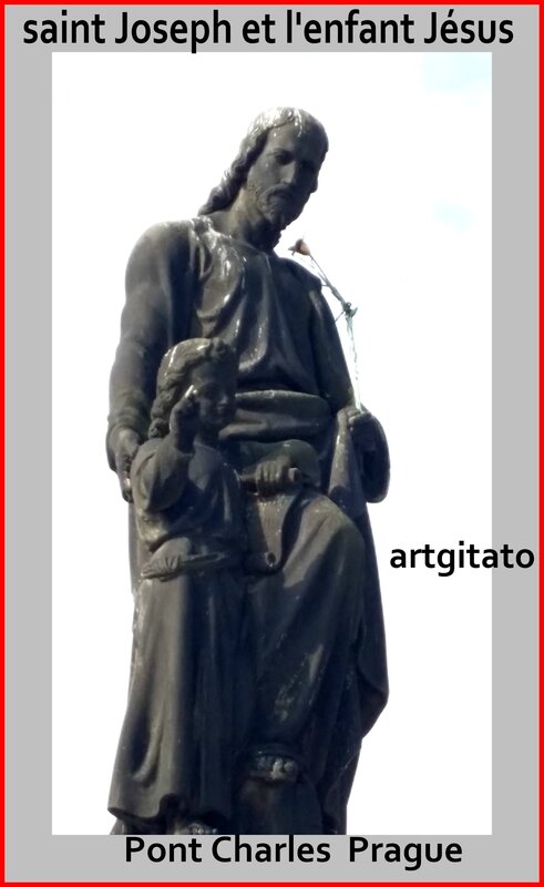 saint Joseph et l'enfant Jésus Prague Pont Charles Artgitato 2