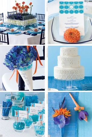 Blue and Purple Wedding Decorating Ideas