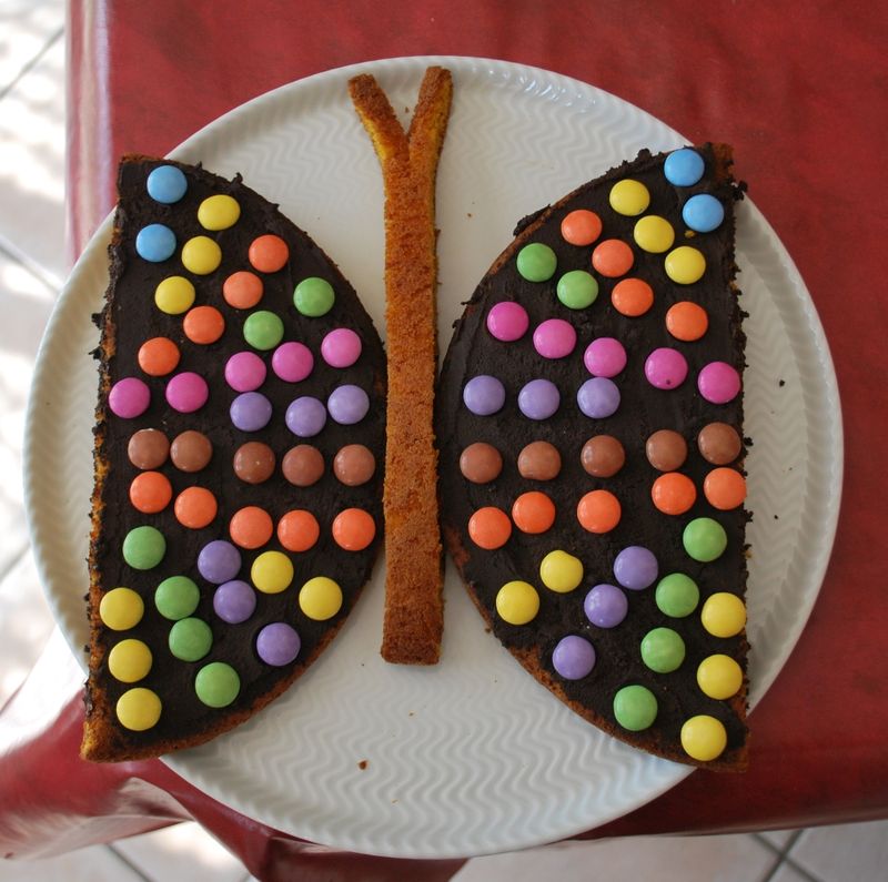 Le gâteau papillon : un décor facile et rapide - La cuisine en