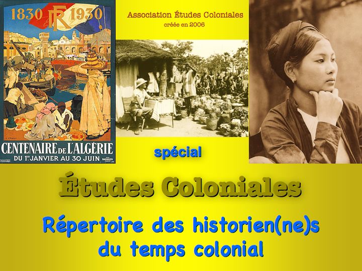 Répertoire des historien(ne)s du temps colonial