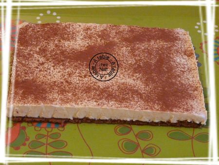 Gâteau au mascarpone et chocolat