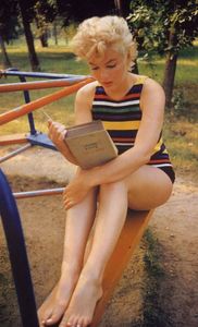 Marilyn Monroe lisant l'Ulysse de Joyce