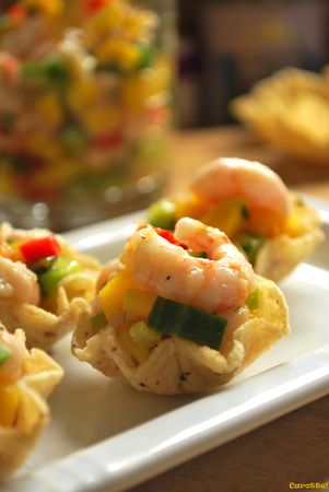 Salsa de crevettes à la mangue Salsa de crevettes à la mangue