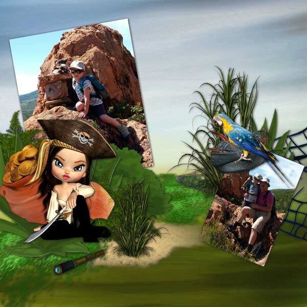 Scrap talou t2 pack 11 - kit Fifi et les pirates de Kitty Scrap - photo Desclics
