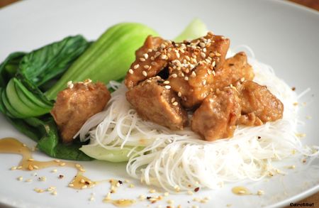 Poulet caramélisé à l’érable et gingembre Poulet caramélisé à l’érable et gingembre