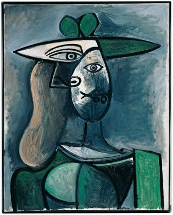 picasso guitar player. Pablo Picasso, Woman in a