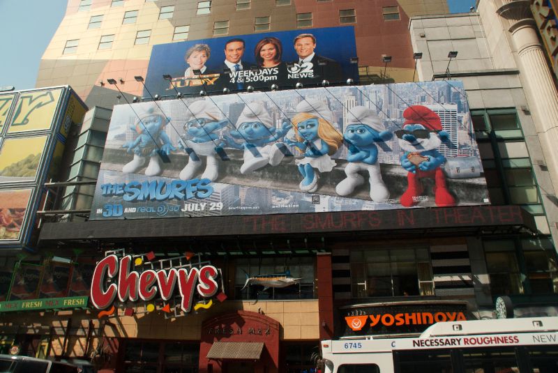 The smurfs in New York