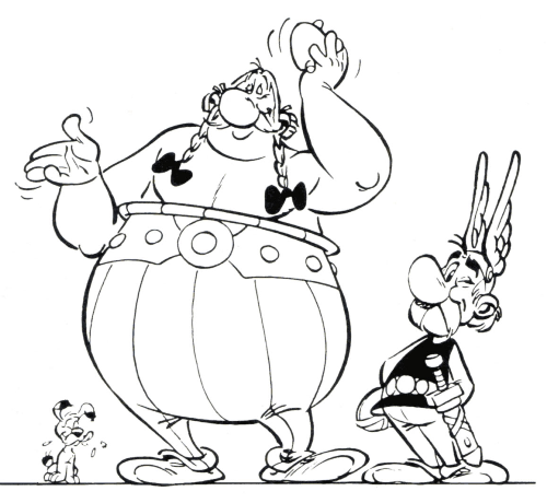 Idéfix, Obélix et Astérix