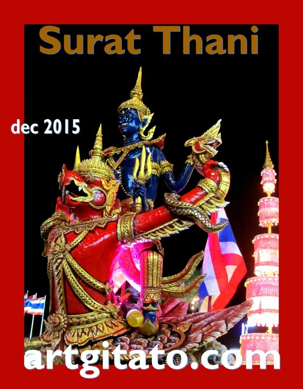 Surat Thani Thailande Artgitato Char déc 2015 10