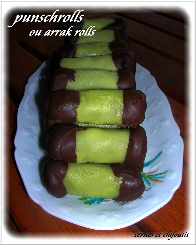 PUNSCHROLLS ou ARRAK ROLLS ( patisserie suédoise )