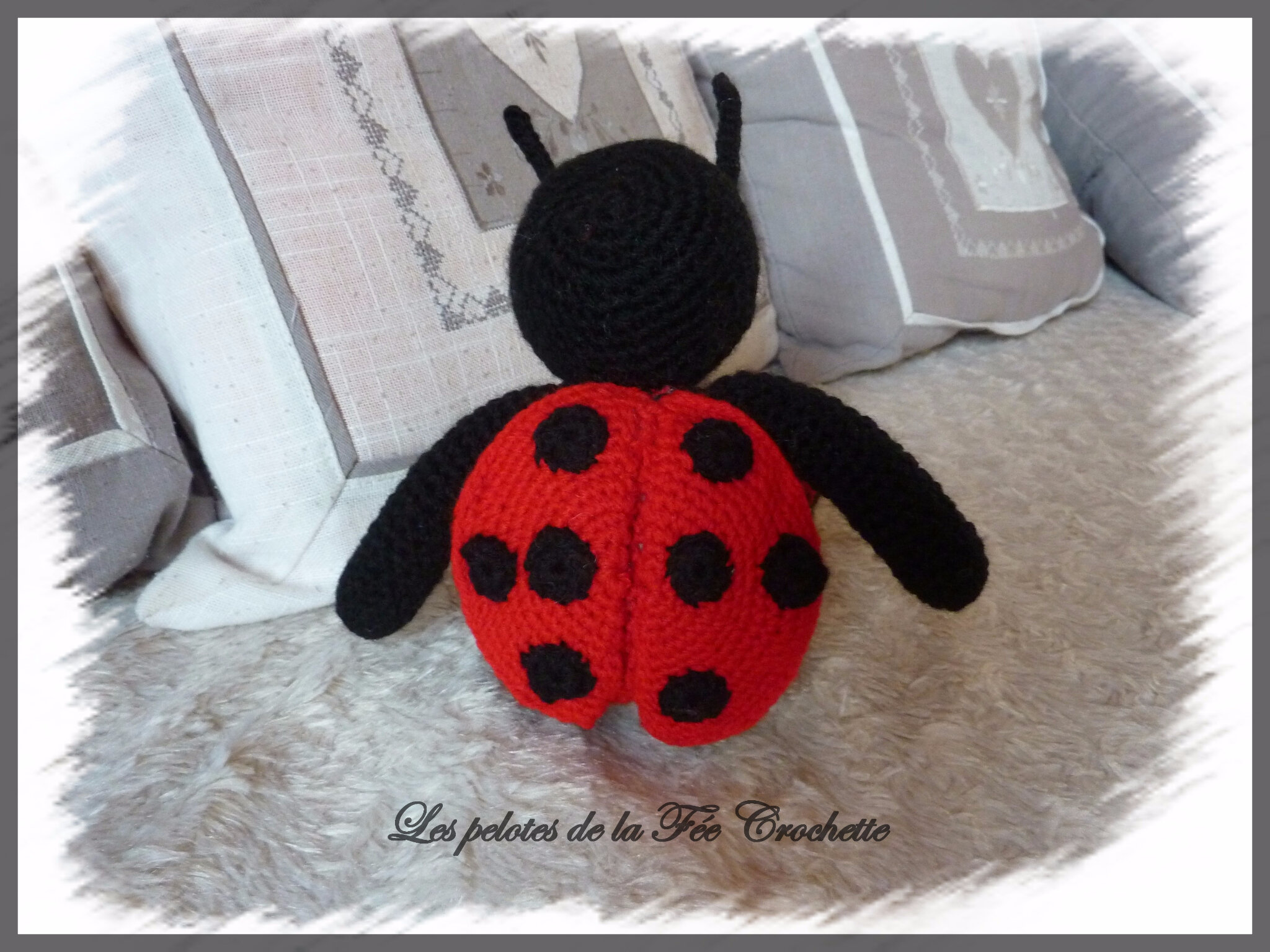 AXELLE la coccinelle au crochet les pelotes de la F e Crochette