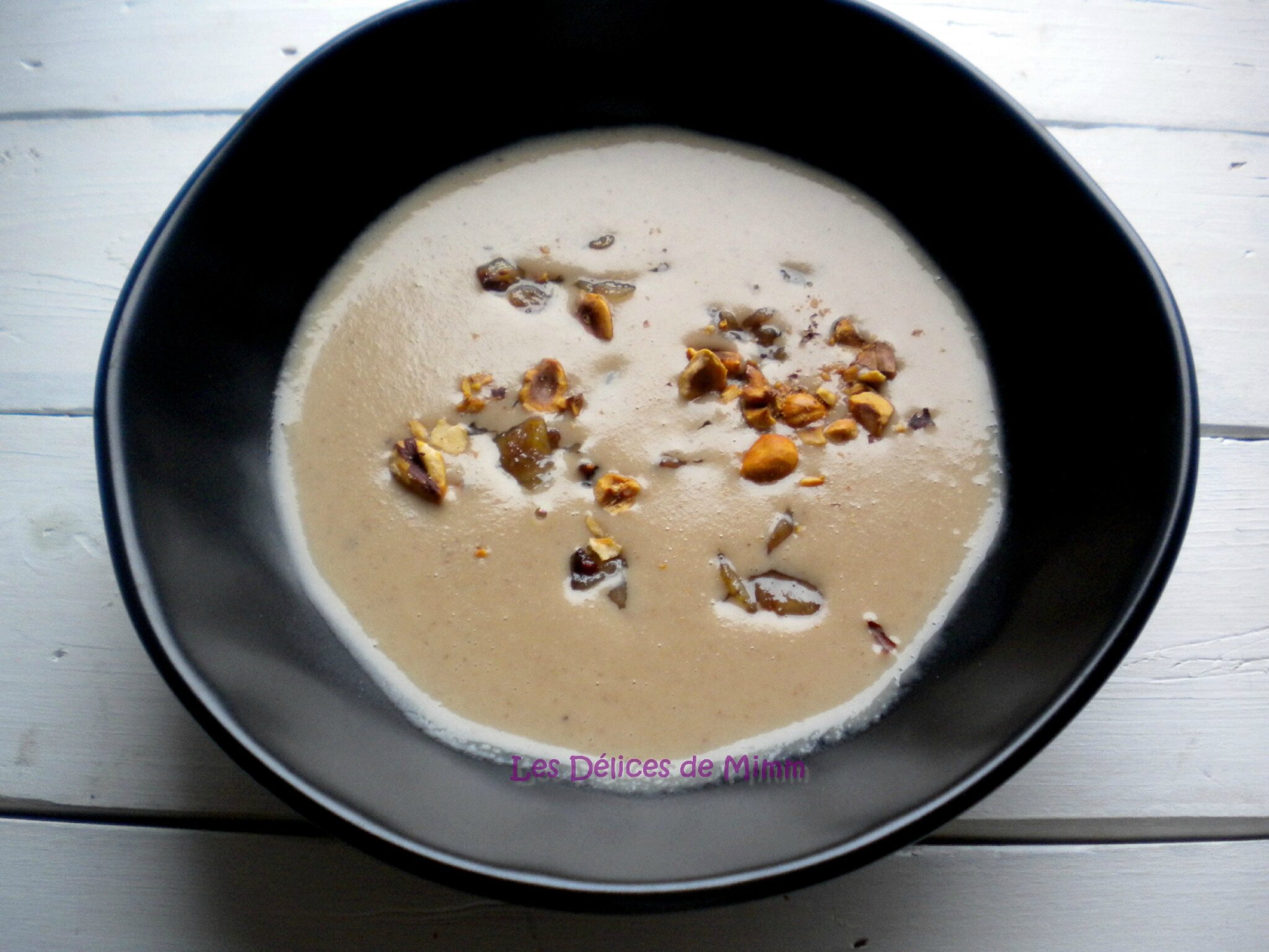 Veloute de cepes chataignes et noisettes Les Delices de Mimm