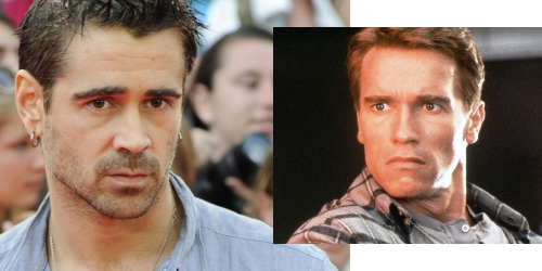 Colin Farrell et Arnold Schwarzenegger