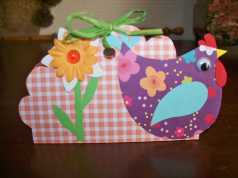 Marque place et porte serviette Pâques (2)