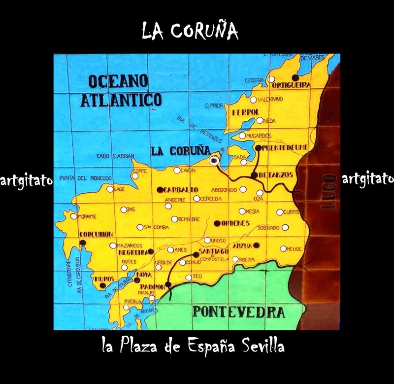 La Coruña La Corogne Espagne Sevilla Artgitato Carte