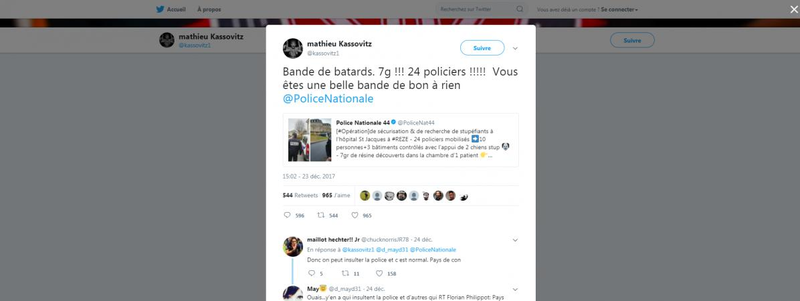 Kassovitz Tweet