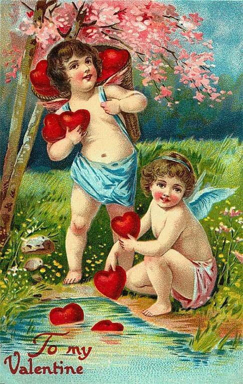 479) Victorian valentines cards