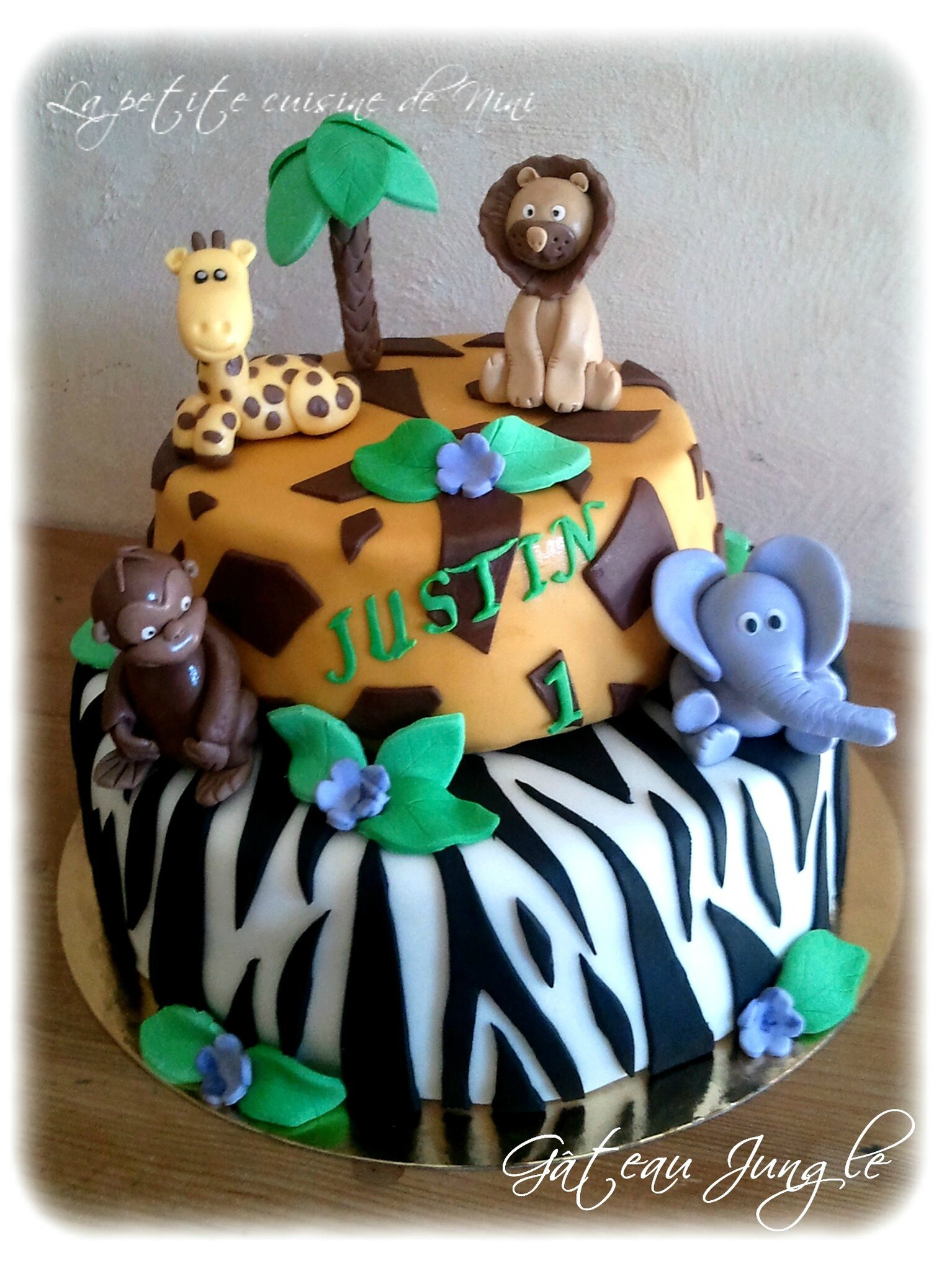 Gâteau d'anniversaire Jungle - La petite cuisine de Nini