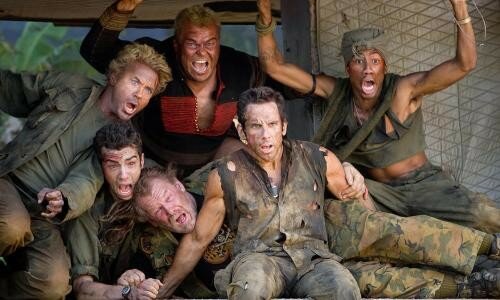 Robert Downey Jr., Jay Baruchel, Jack Black, Nick Nolte, Ben Stiller et Brandon T. Jackson