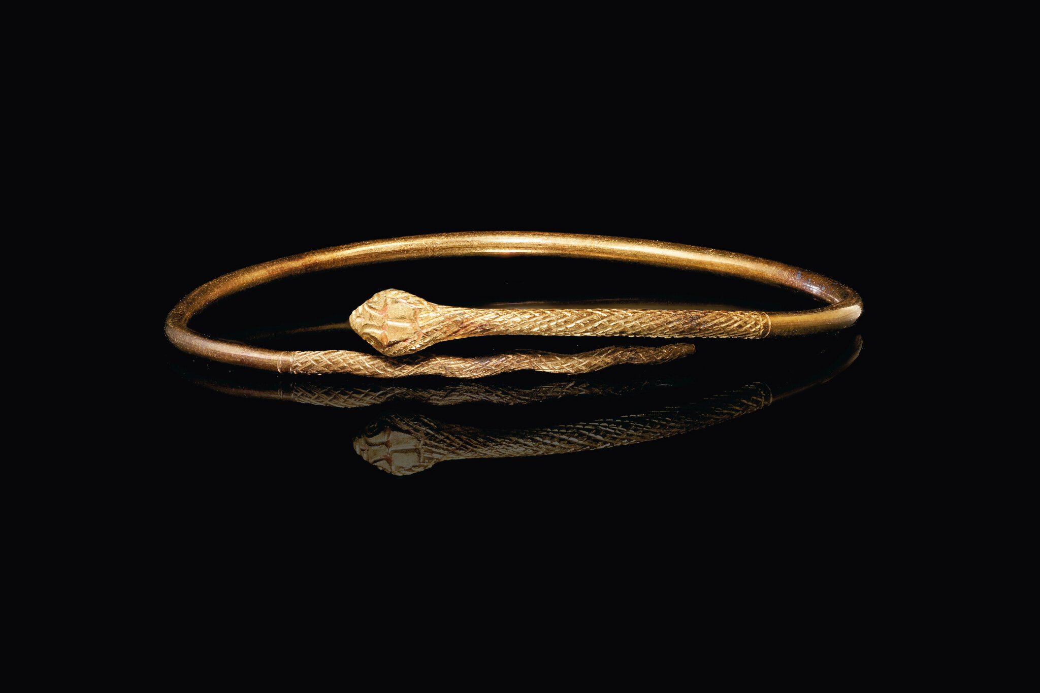 Egyptian Snake Bracelet Gold Egyptian Snake Bracelet Gold