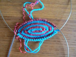 comment tricoter des chaussettes avec 2 aiguilles circulaires