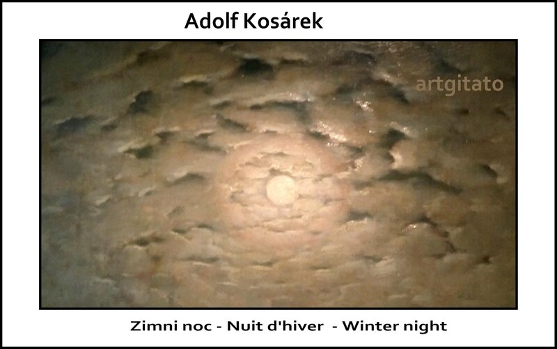 Adolf Kosárek Zimni noc Nuit d'hiver Winter night 1857 Artgitato 3